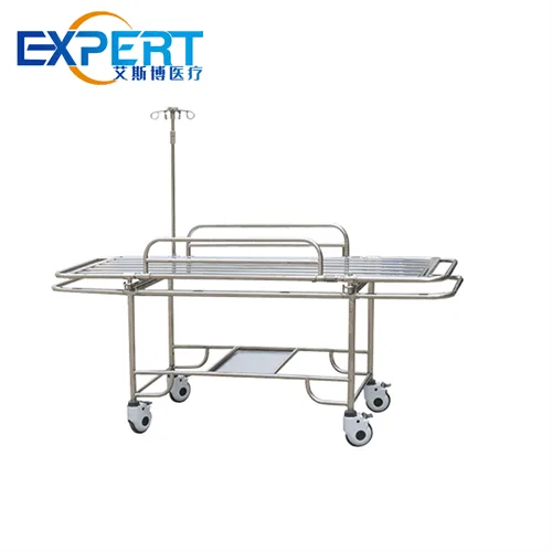 Chariot brancard en acier inoxydable