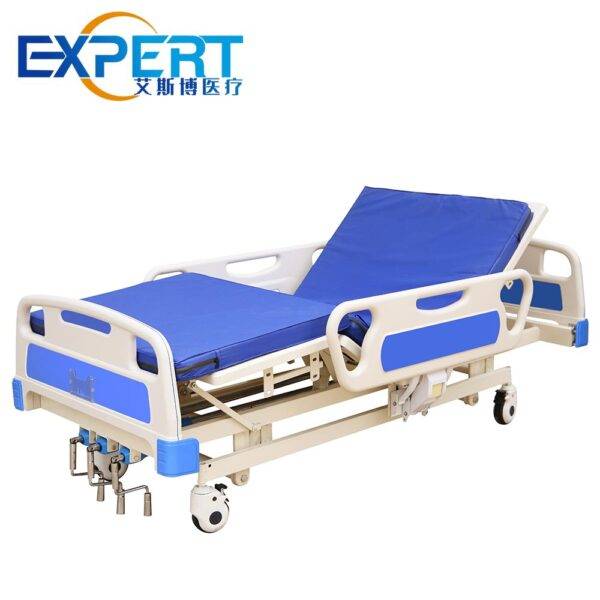 hospital bed with side rails