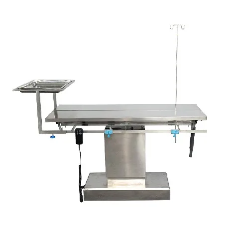 Table d'opération vétérinaire en acier inoxydable de type V EMT-04