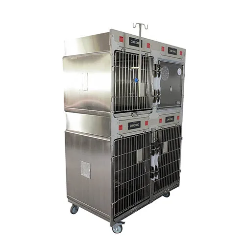 Stainless steel pet oxygen cabin cage - immagine 2