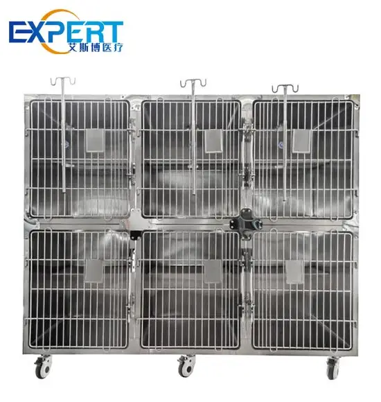 veterinary stainless steel cages