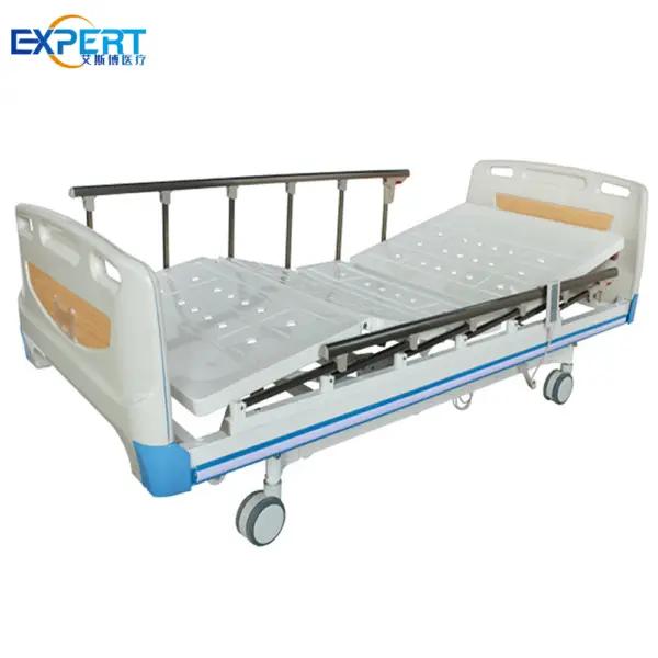 hospital bed with rails
